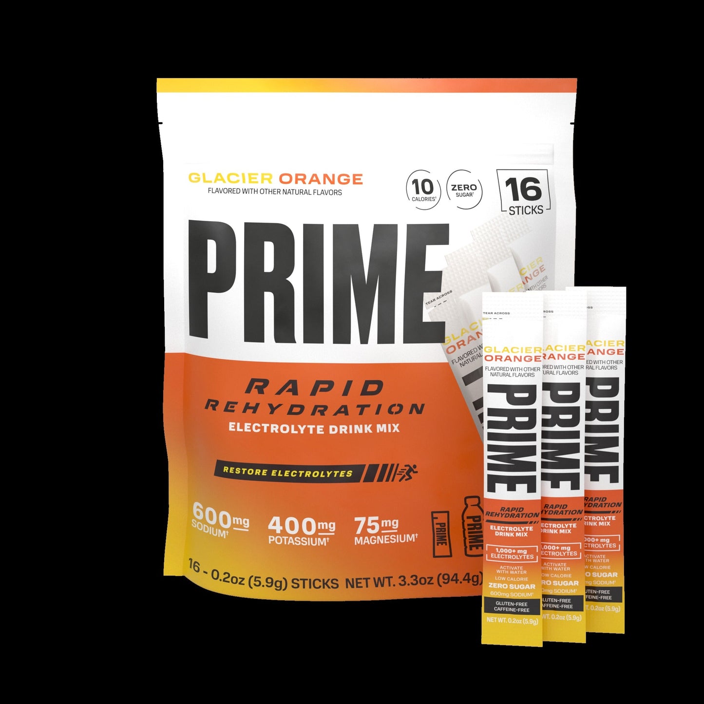 Rapid Rehydration Sticks - Glacier Orange